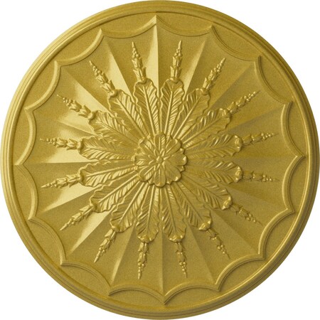 Ekena Millwork Artis Ceiling Medallion, Hand-Painted Rich Gold, 27 1/8"OD x 2 5/8"P CM27ARRGS